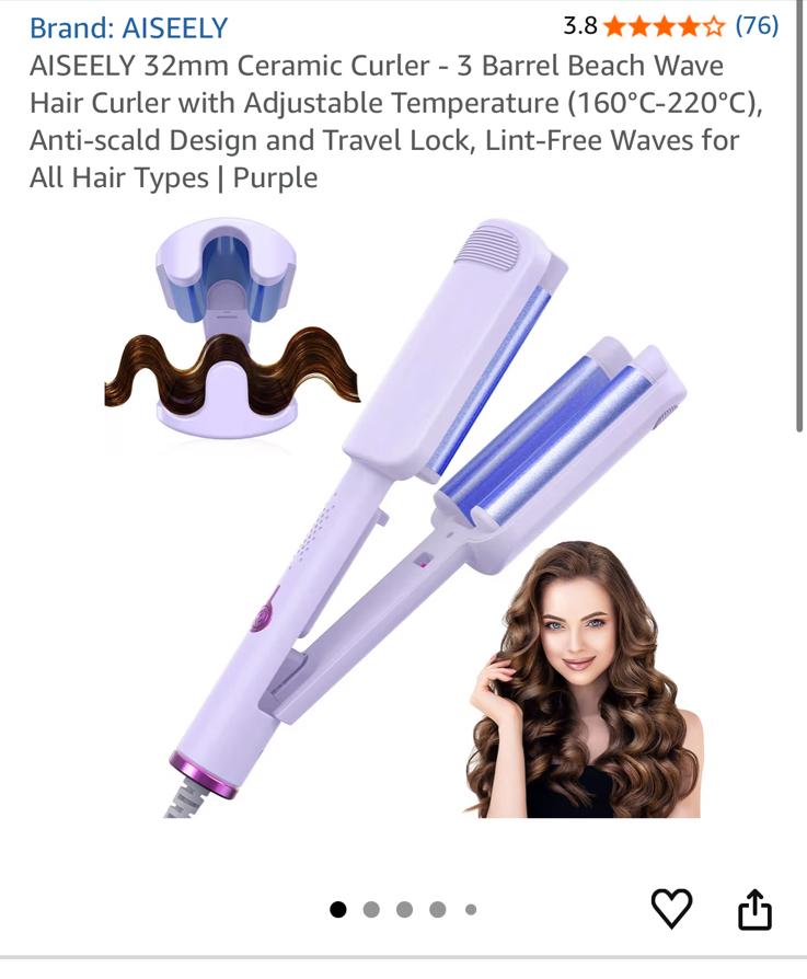 Beach wave hair curler, Ophalen, Nieuw