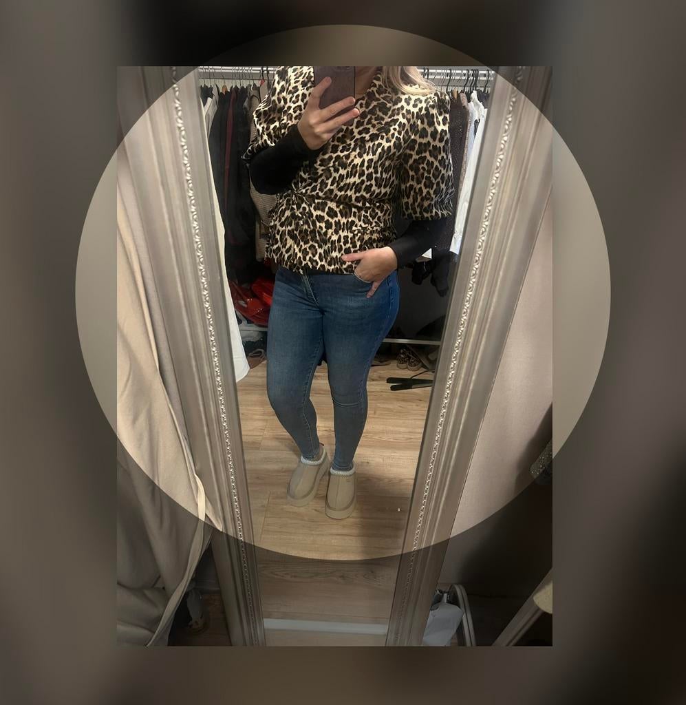 Blazer (tijgerprint), Verzenden, Zo goed als nieuw, Zwart