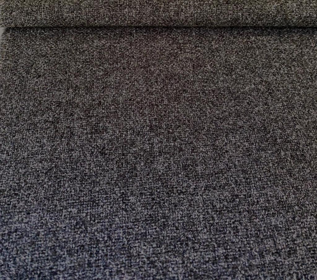 Kvadrat Tonica 2 182 donkergrijs; 6x restant meubelstoffen, Hobby en Vrije tijd, Stoffen en Lappen, Wol, 120 cm of meer, Ophalen of Verzenden