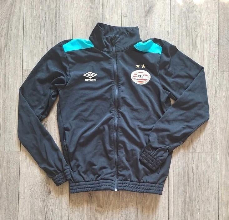 umbro psv trainingsjack zwart groen maat s voetbal sport, Maat S, Ophalen of Verzenden, Zo goed als nieuw, Trainingspak