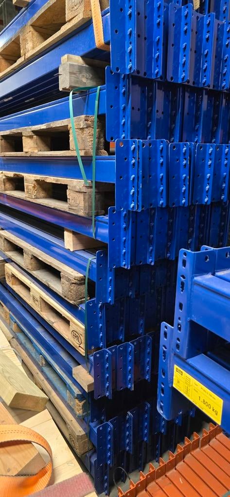 Liggers palletstelling BITO 270cm / 2700mm blauw P1 P2 P3, Ophalen, Gebruikt, IJzer