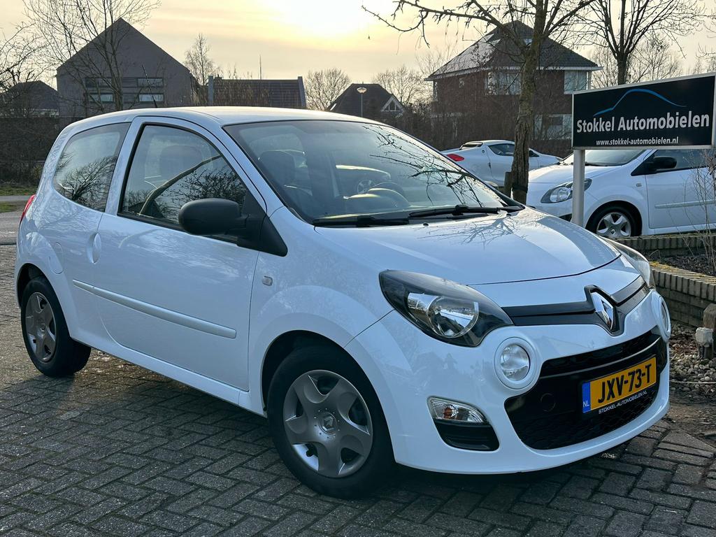 Renault Twingo 1.2-16V Auth/ Plus/ airco /aux✅ 1e Eigenaar, Euro 5, Zwart, 4 cilinders, Wit