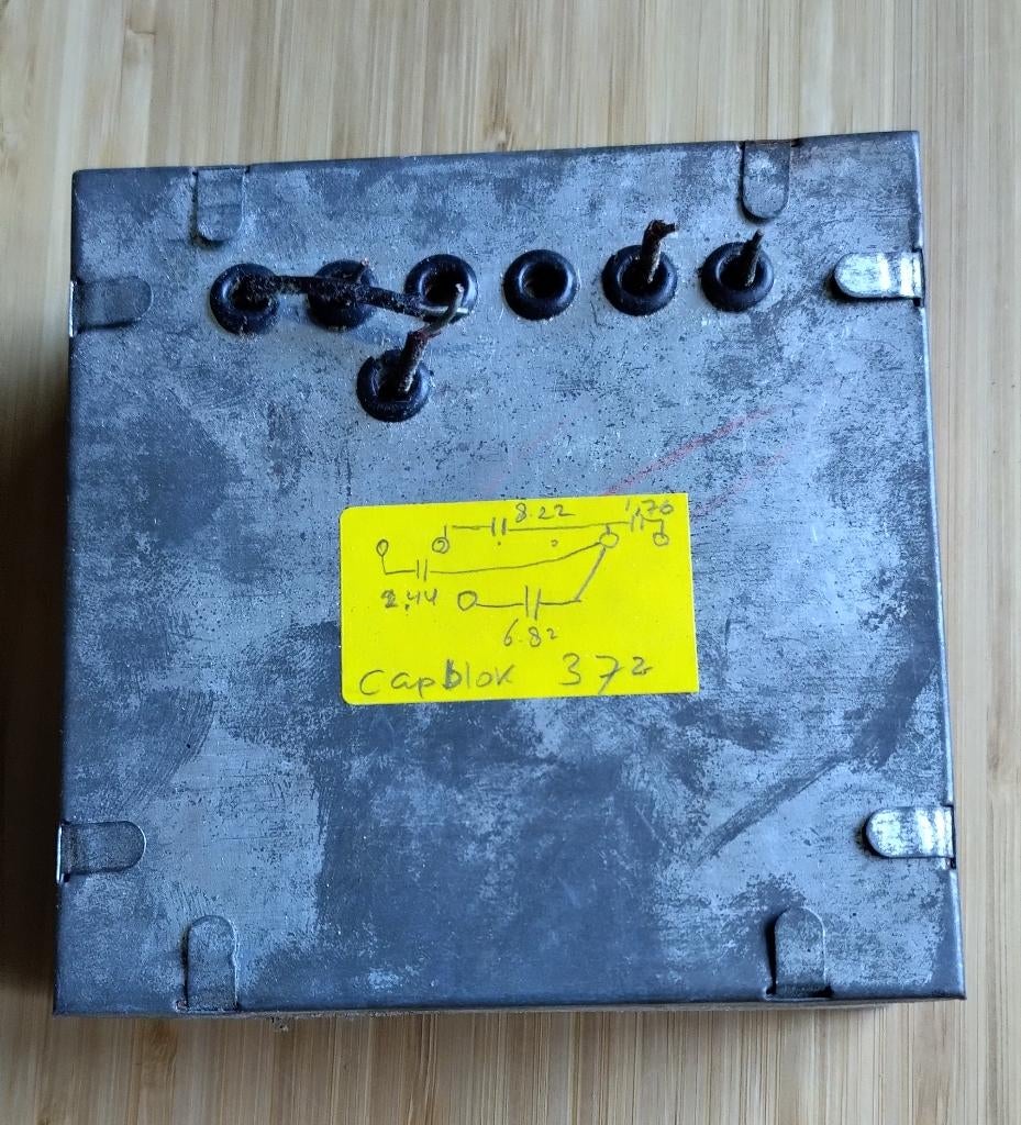 Antiek capblok tbv Philips voeding 372(1928), Ophalen of Verzenden, Gebruikt