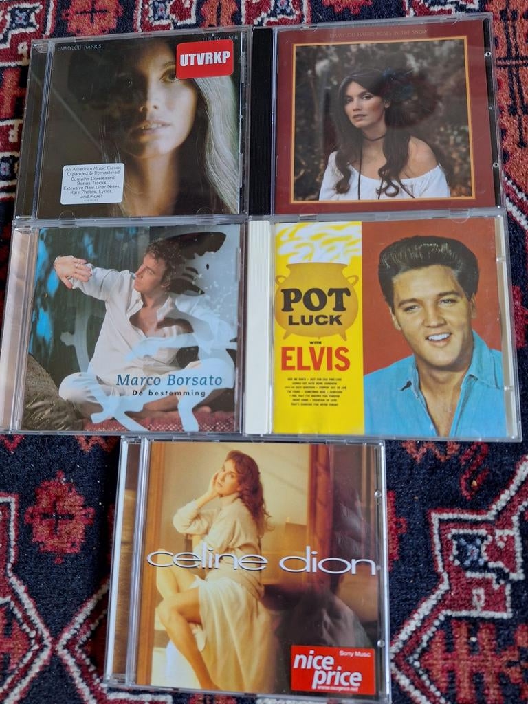 Diverse compact discs  EMMYLOU HARRIS/ ELVIS/ MARCO BORSATO/, Cd's en Dvd's, Ophalen of Verzenden, Zo goed als nieuw