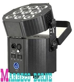 LED Uplighter Set, 6 stuks in Flightcase met lader, BBP60, Geluidgestuurd, Nieuw, Info@marbeco.nl, BeamZ
