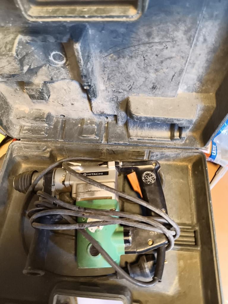 Hitachi Klopboormachine - Gebruikt, Boormachine, Ophalen of Verzenden, Variabele snelheid, Gebruikt