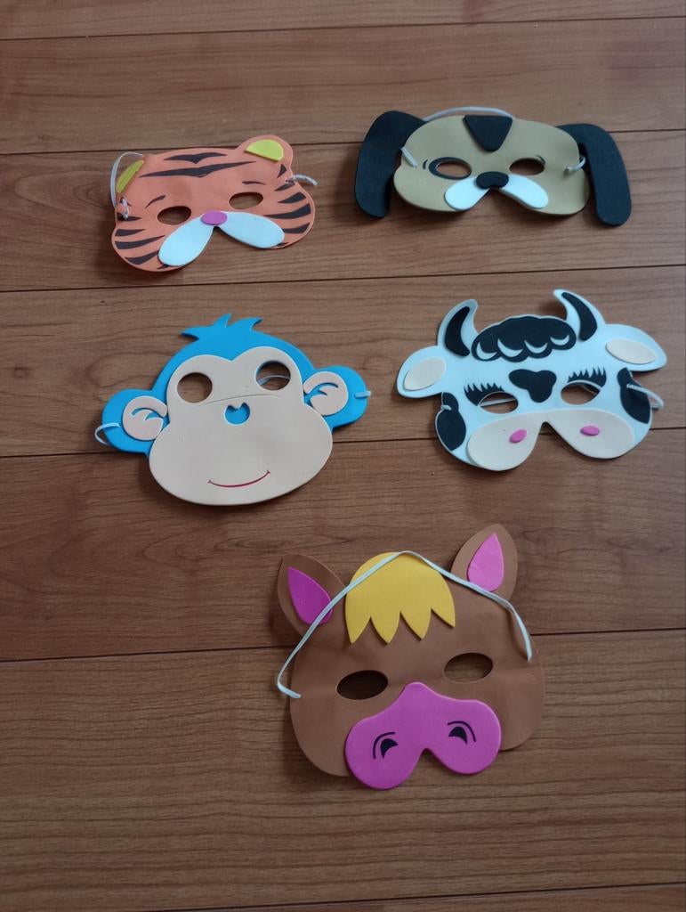 Dierenmaskers voor carnaval of verkleedfeestjes, Kinderen en Baby's, Carnavalskleding en Verkleedspullen, Ophalen of Verzenden