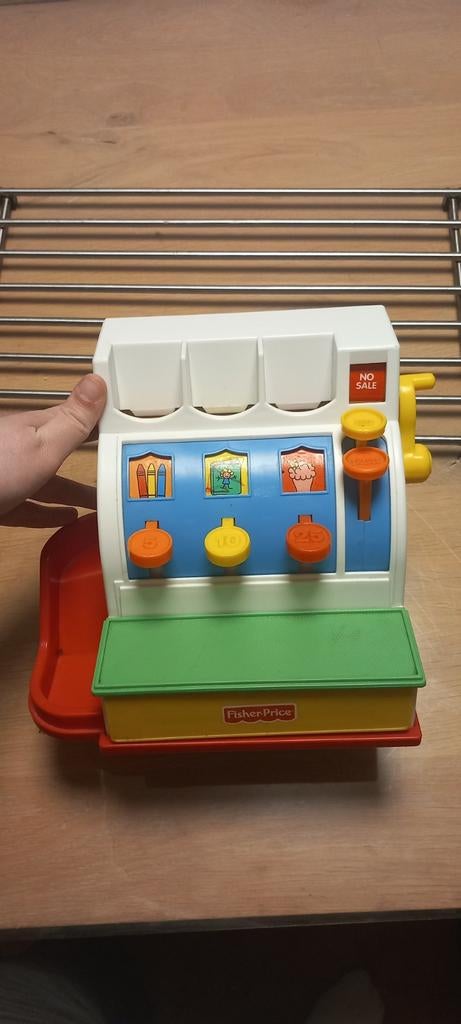 Fisher Price Kassa, Ophalen of Verzenden, Gebruikt, Speelset, Met geluid