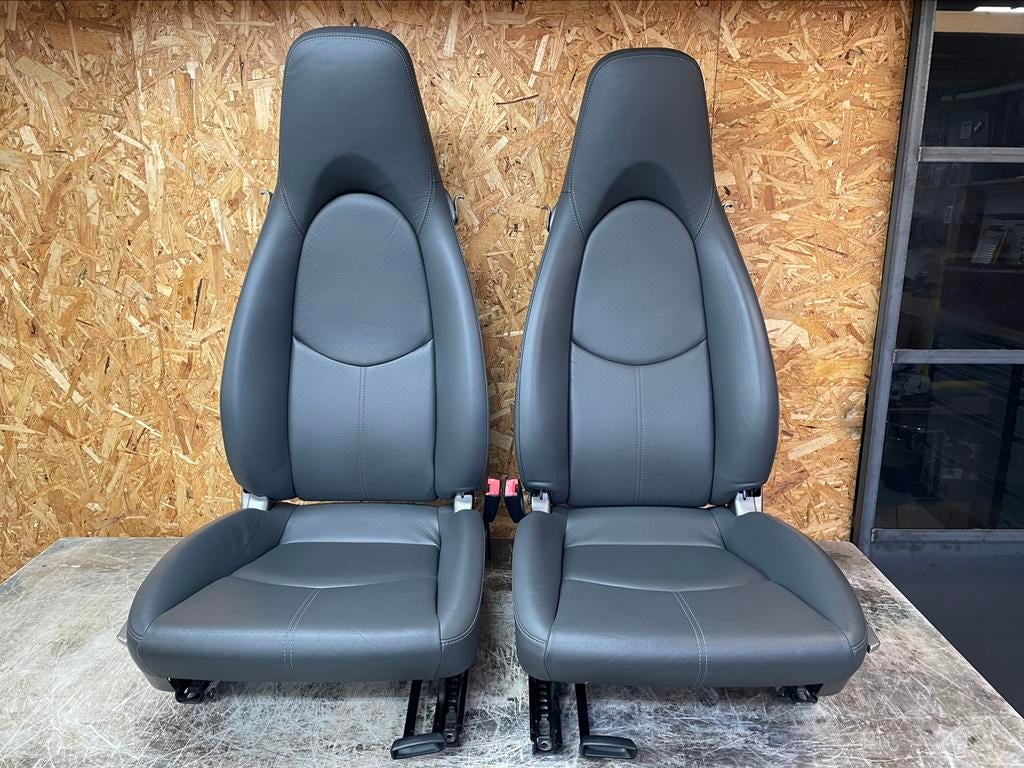 Porsche 911 997 987 Boxster stoelen leer grijs volleder, Auto-onderdelen, Ophalen, Gebruikt, Porsche