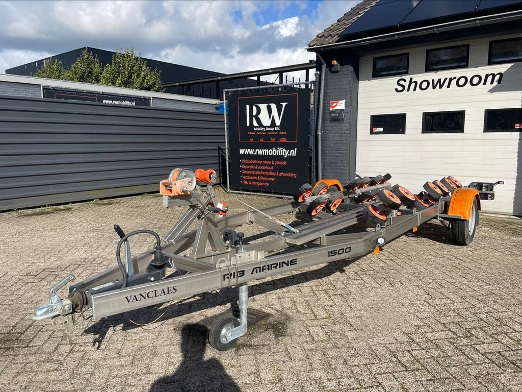 Van Claes Rib Marine 1500 RVS boot trailer zo goed als nieuw, Watersport en Boten, Ophalen, Minder dan 1500 kg, Overige typen