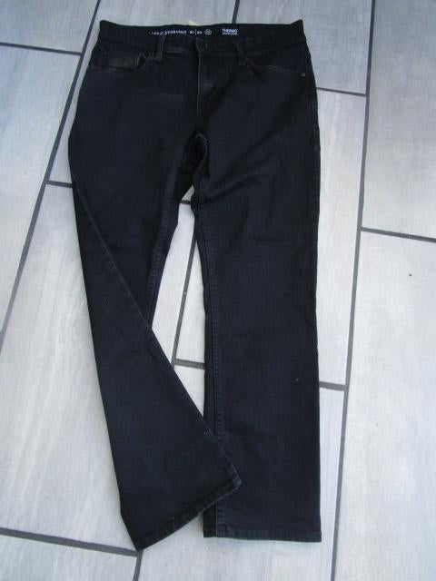 Lekker warme heren stretch thermo jeans, zwart W34 L30, Ophalen, Zo goed als nieuw, Zwart, W33 - W34 (confectie 48/50)