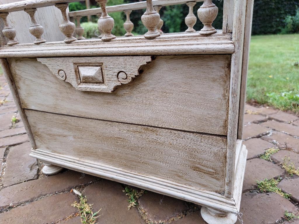 Vintage brocante retro brocante lectuurbak, Ophalen