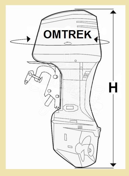 4653801 OCEANSOUTH buitenboordmotorhoes 2,3 - 3,5 pk € 32,95, Watersport en Boten, Ophalen of Verzenden, Nieuw, Motor en Techniek