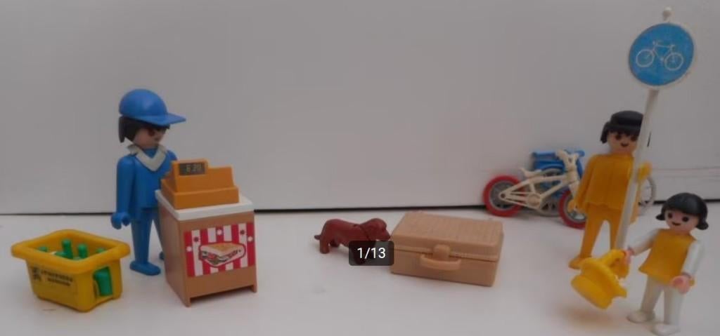 leuk vintage Playmobil setje: fietsen en picknicken, Ophalen of Verzenden, Gebruikt