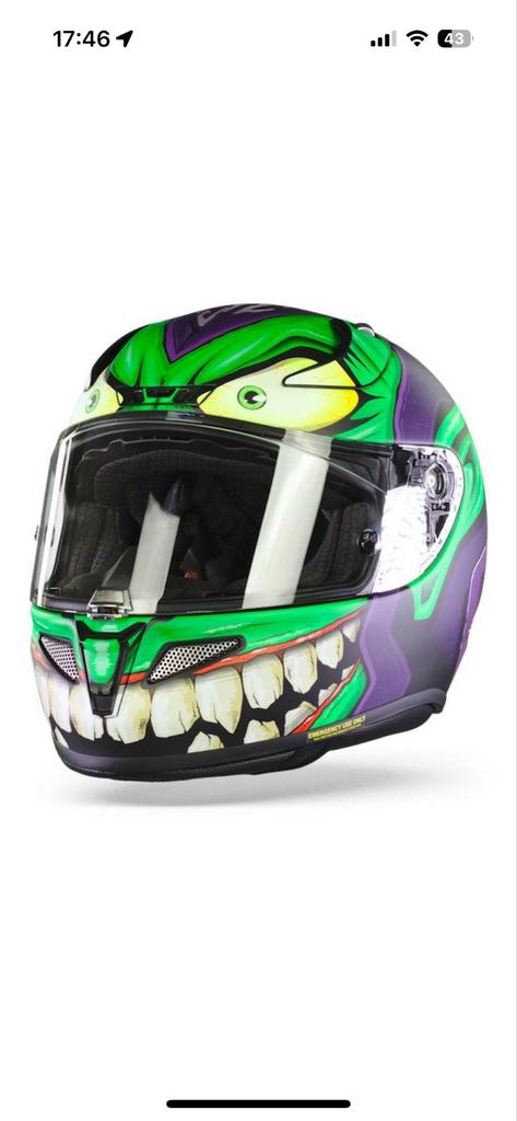 HJC RPHA 11 Green Goblin Limited Edition Integraalhelm, Motoren, Nieuw met kaartje, Heren, Ophalen of Verzenden, Integraalhelm