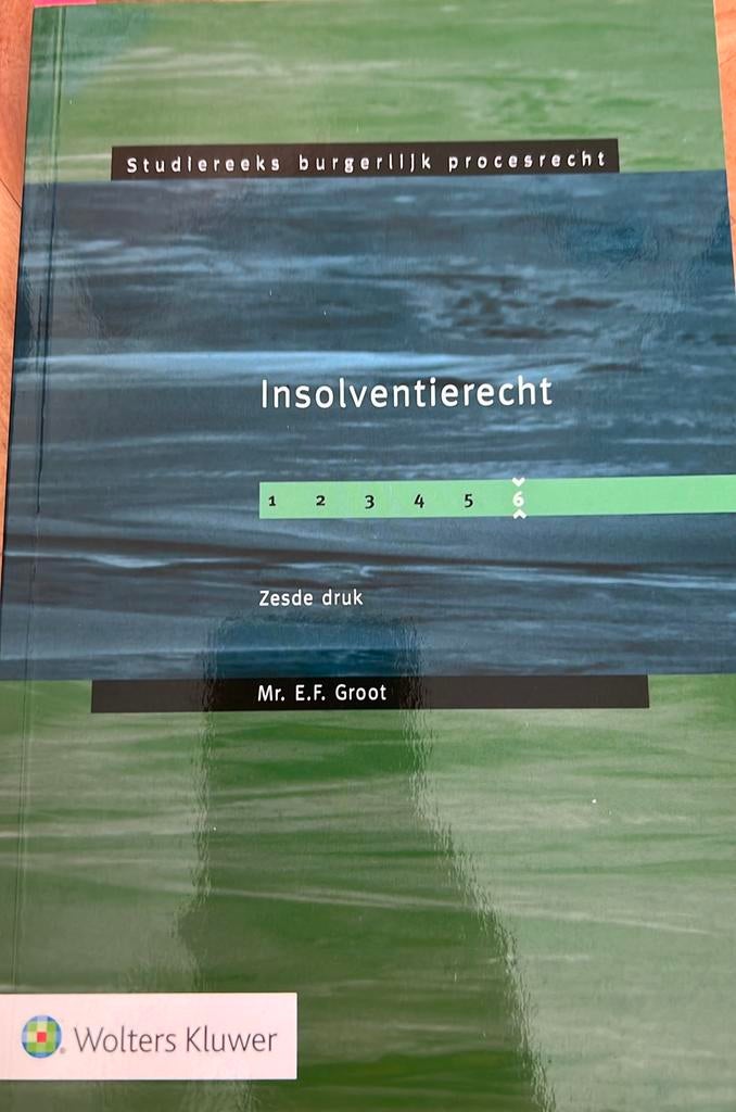 E.F. Groot - Insolventierecht, Ophalen of Verzenden, Zo goed als nieuw, E.F. Groot