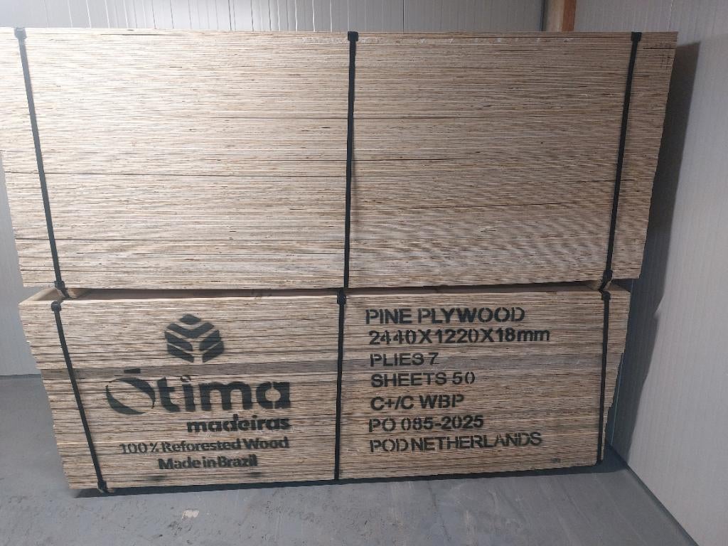 Underlayment Rechtekanten  20€, Ophalen, Nieuw, Hout, Minder dan 20 mm