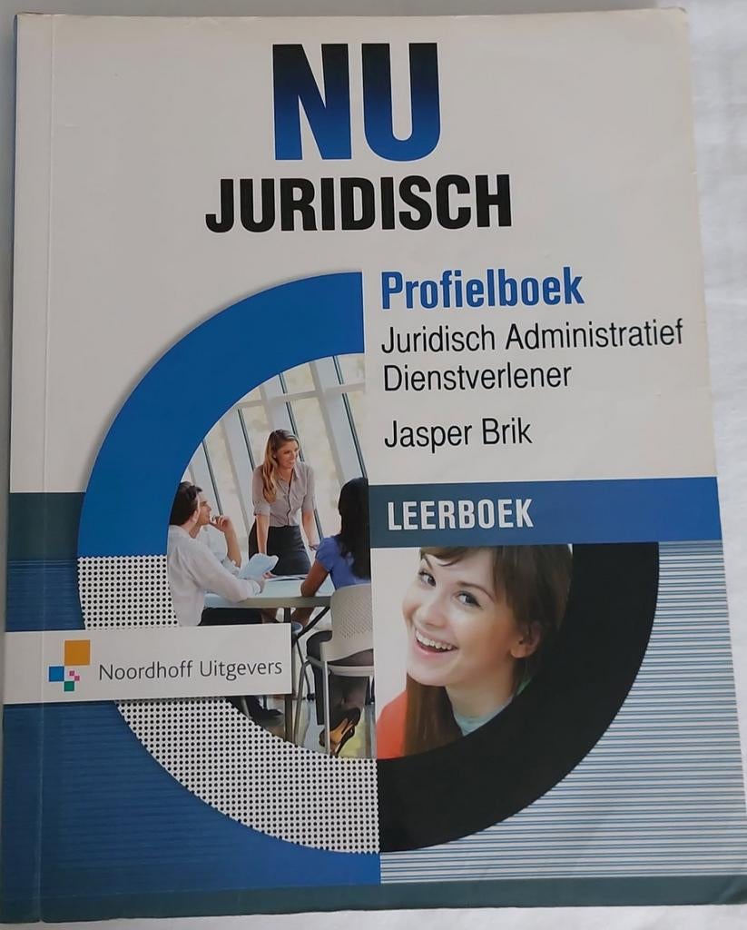 NU Juridisch Profielboek Dienstverlener, Boeken, Ophalen of Verzenden, MBO, Gamma, Jasper Brik