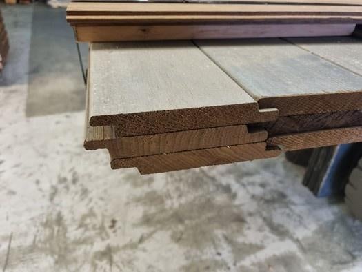 6.48 m2 halfhoutse velling delen - hardhout - nr: HP683, Tuin en Terras, Palen, Balken en Planken, Ophalen, Planken, Nieuw, Hardhout