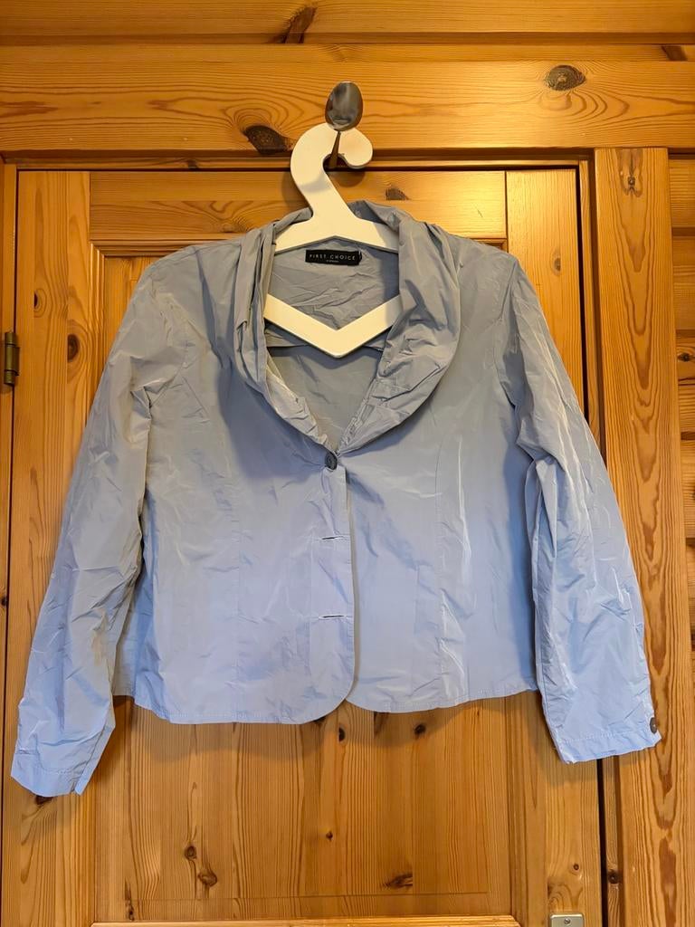 Jas grijs First choice women 46 oto 62 lengte 59, Kleding | Dames, Maat 46/48 (XL) of groter, Ophalen of Verzenden, Zo goed als nieuw