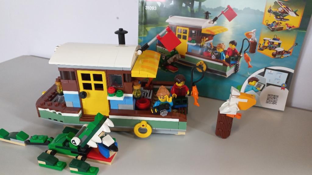 lego 31093 Riverside Houseboat, Kinderen en Baby's, Speelgoed | Duplo en Lego, Ophalen of Verzenden, Zo goed als nieuw, Complete set