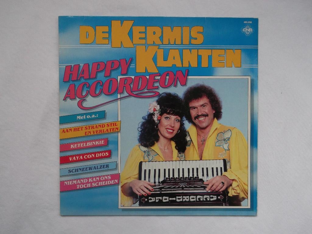 De kermisklanten - Happy accordeon LP, Ophalen of Verzenden, Gebruikt, 12 inch, Levenslied of Smartlap