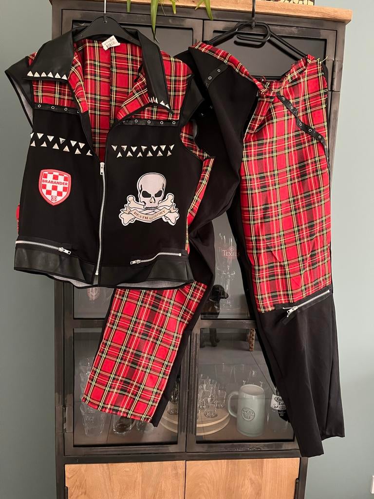 Punk Rock Gothic Heren Pak Maat 56 Carnaval, Carnaval, Maat 56/58 (XL), Ophalen of Verzenden, Kleding