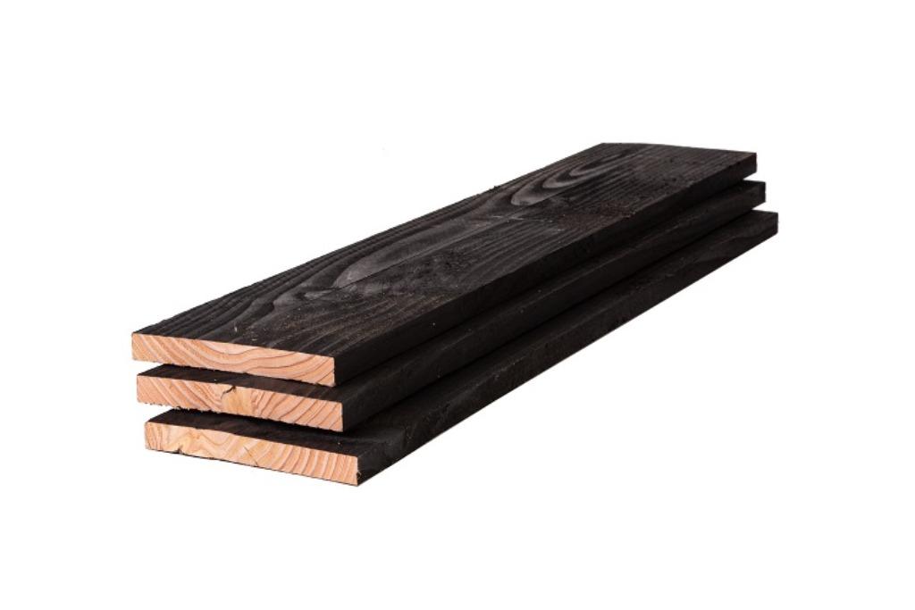 Douglas | Planken | Zwart | 20x195mm | Tuinplank | Schutting, Doe-het-zelf en Verbouw, Hout en Planken, Minder dan 25 mm, Nieuw