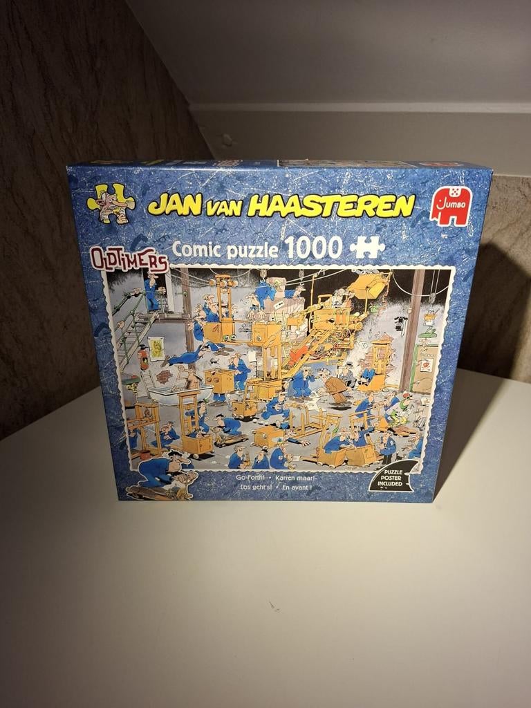 Jan van Haasteren puzzel- karren maar!, Ophalen, 500 t/m 1500 stukjes, Zo goed als nieuw, Legpuzzel