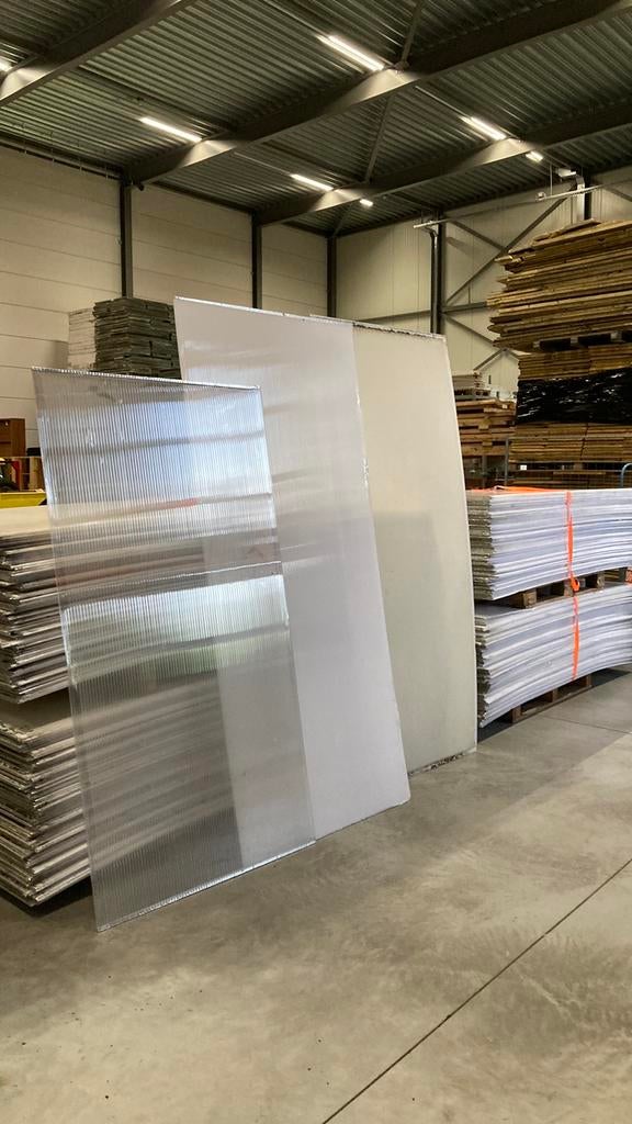 Polyester | pvc | golfplaten | overkapping | dak, Ophalen, Nieuw, 160 cm of meer