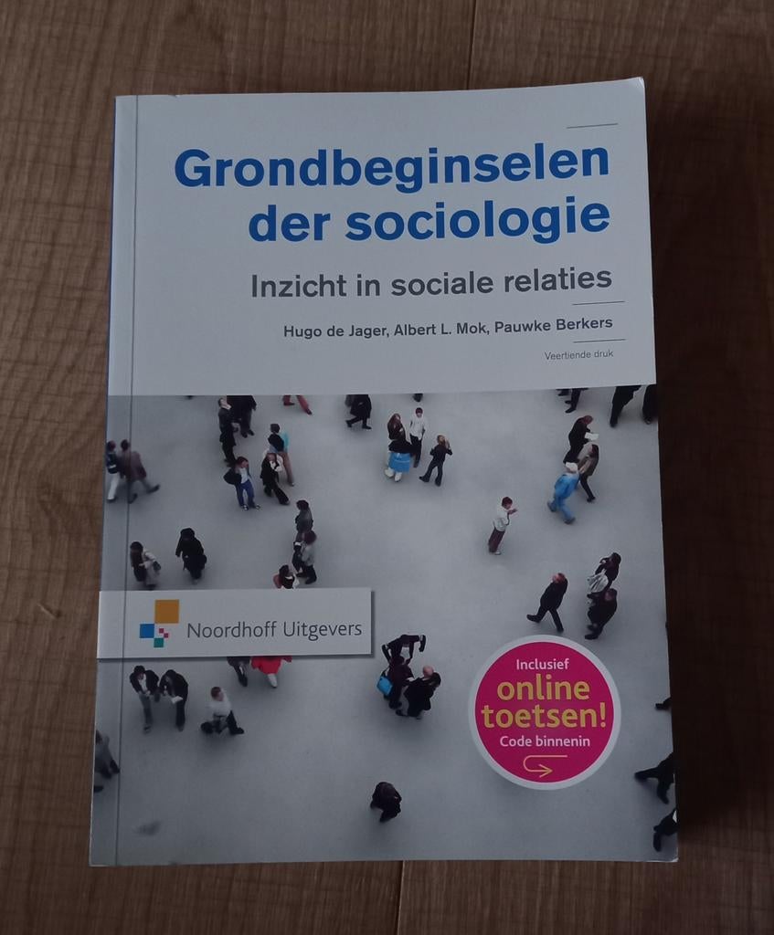 Grondbeginselen sociologie 14e druk - Zo goed als nieuw!, Zo goed als nieuw, Hugo de Jager, Albert L. Mok, Pauwke Berkers, Gamma