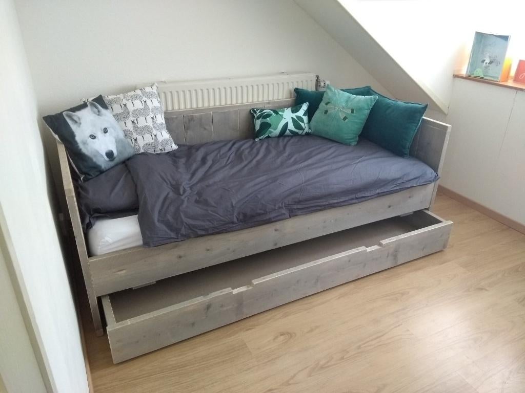 Bedden van steigerhout OOK MAATWERK, Overige kleuren, Verzenden, Steigerhout, Landelijk