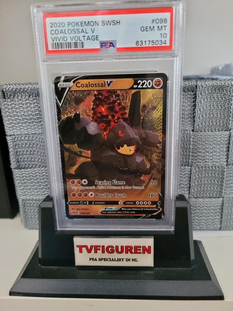 Pokemon PSA 10 Coalossal V, Hobby en Vrije tijd, Verzamelkaartspellen | Pokémon, Ophalen of Verzenden