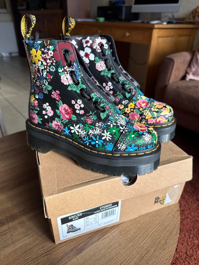 Dr Martens Sinclair Floral Nieuw 37, Hoge laarzen, Overige kleuren, Nieuw, Ophalen of Verzenden