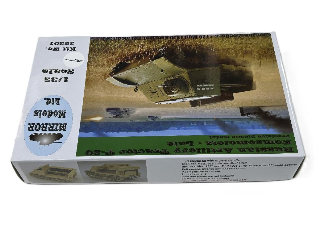 Mirror Models RUSS.ART.TRACTOR T20 1:35 MIR-35201, Hobby en Vrije tijd, Overige merken, Tank, 1:32 tot 1:50, Nieuw