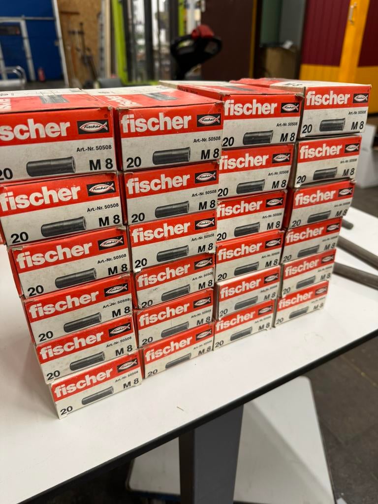 FISCHER KEILBOUT M 50508 M8 NYLON. 22x20 stuks, Doe-het-zelf en Verbouw, IJzerwaren en Bevestigingsmiddelen, Ophalen of Verzenden