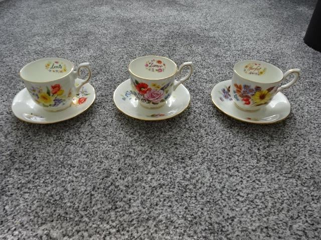 3 seizoen kopjes Lente, Zomer, Herfst van Collectie Duchess, Nieuw, Ophalen of Verzenden, Overige stijlen, Kop(pen) en/of Schotel(s)