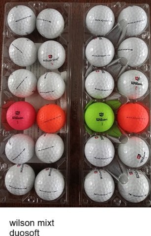 Golfballen WILSON duo soft zo goed als nieuw 24 stuk, Ophalen of Verzenden, Zo goed als nieuw, Bal(len), Overige merken