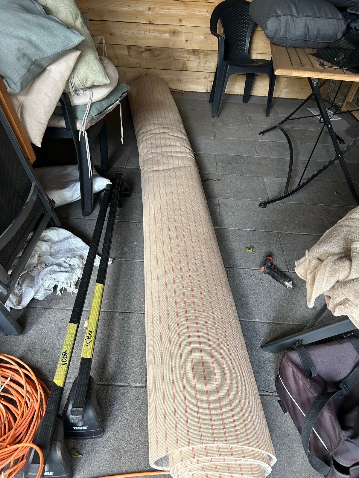 Desso Asteranne 9538 grijs tapijt (4m x 3,30m), Ophalen, Nieuw, 200 cm of meer, Grijs