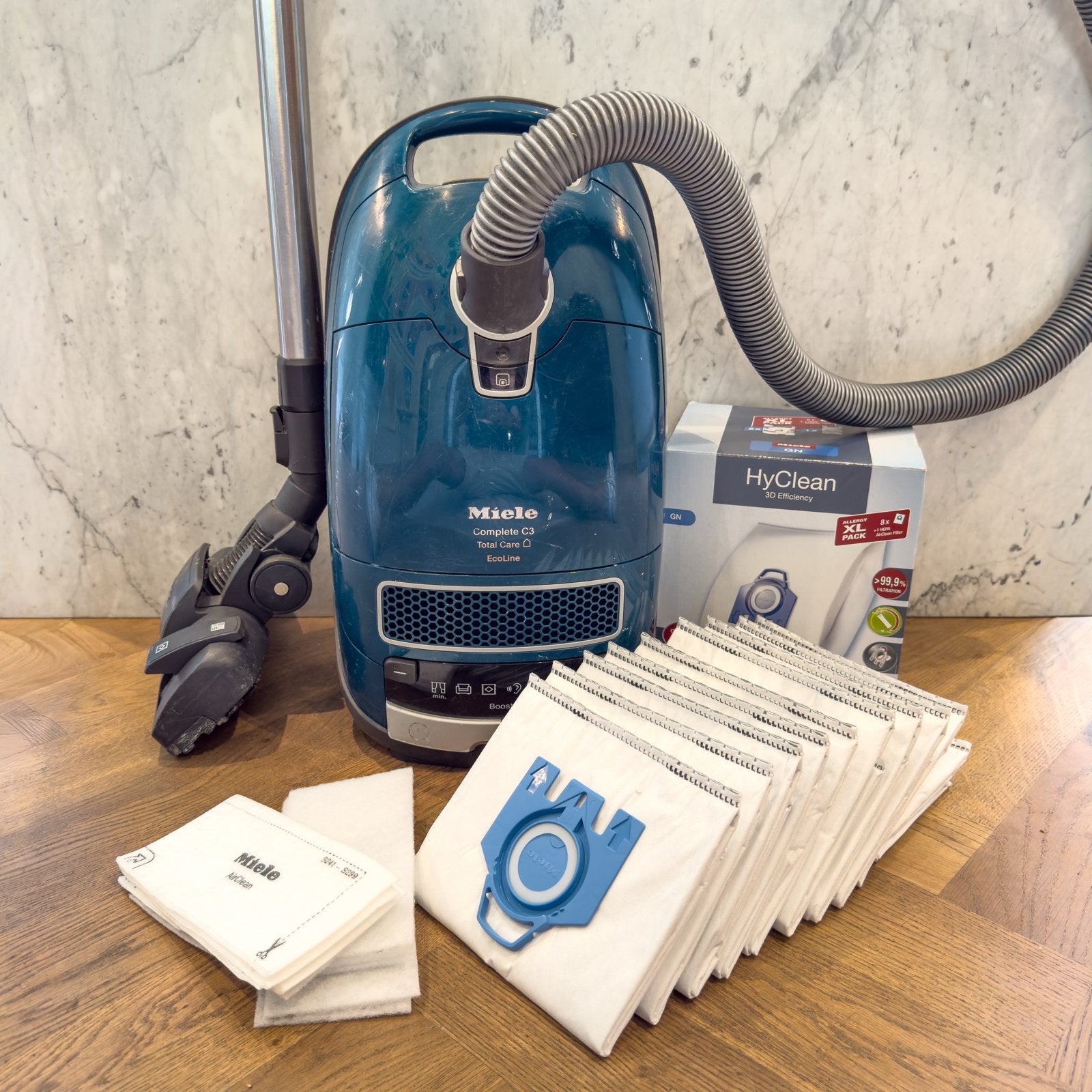 Miele Complete C3 TotalCare EcoLine + 10 Miele GN zakken, Witgoed en Apparatuur, Inclusief accessoires, Gebruikt, Miele, Sledestofzuiger
