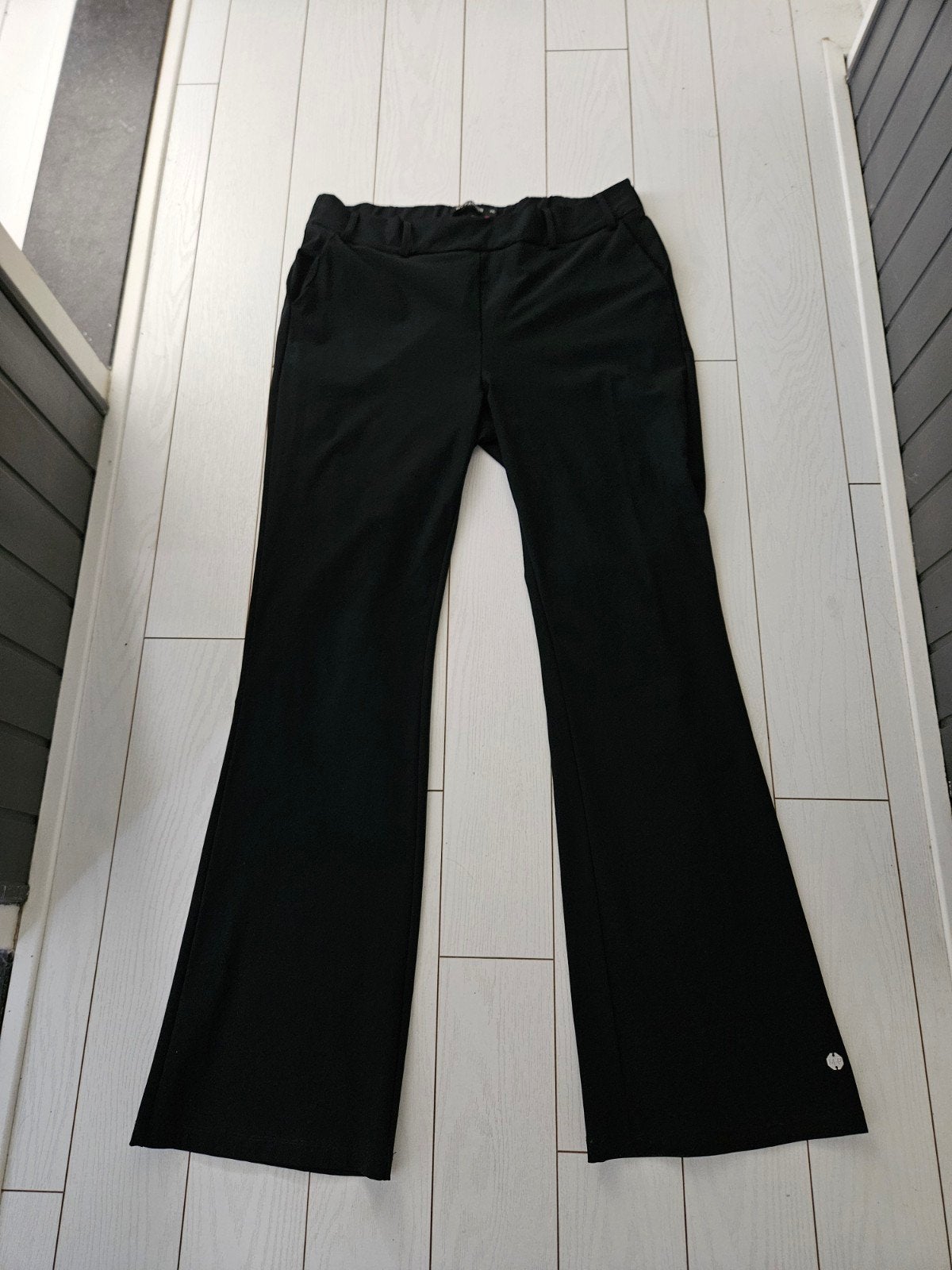 My Passion, zwarte Flared Travelbroek te koop!, My-Pashion, Zwart, Maat 46/48 (XL) of groter, Nieuw