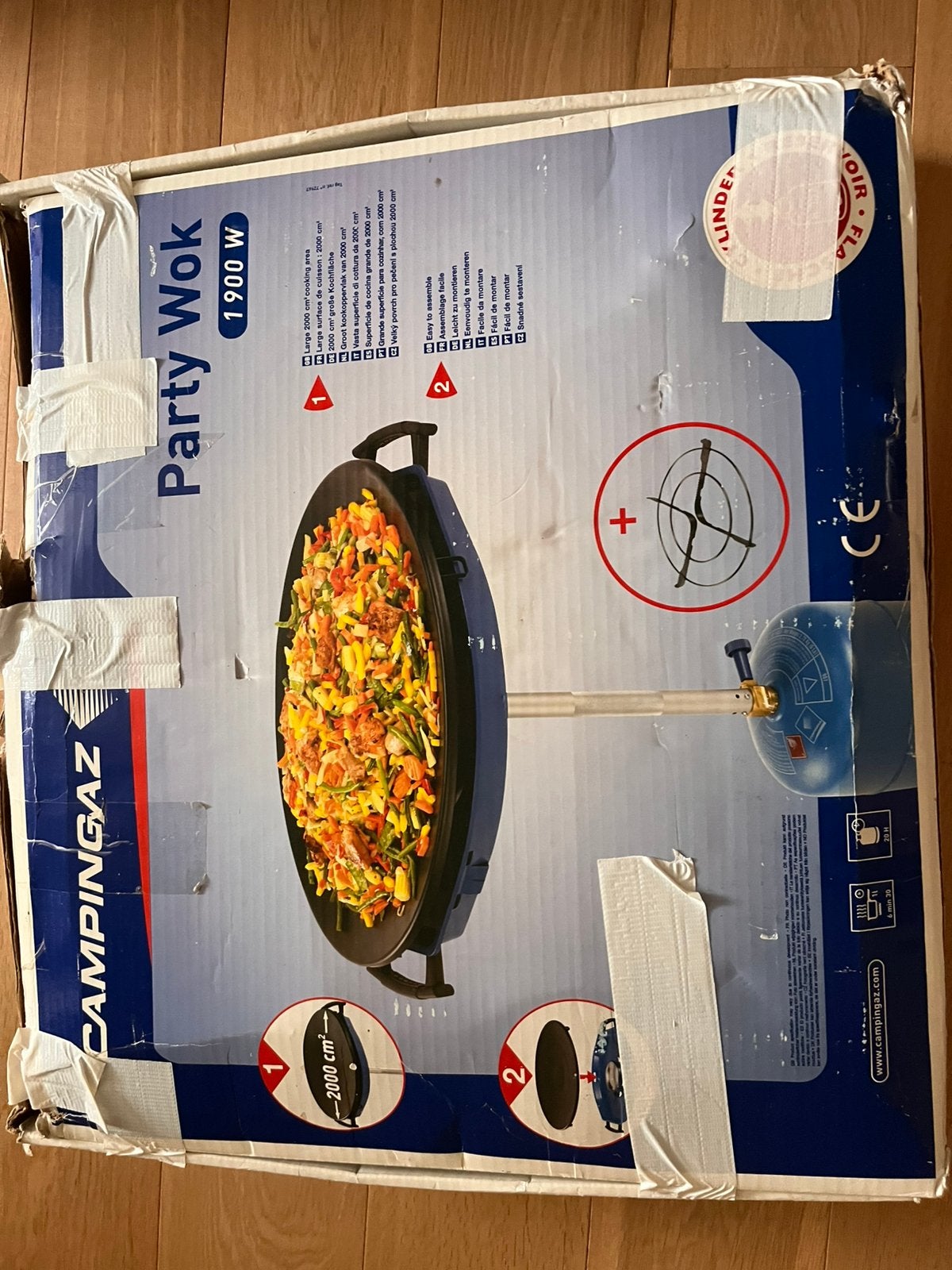 Campinggaz wok, Ophalen, Nieuw