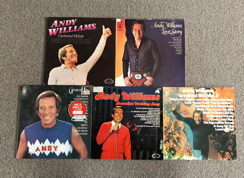 Andy Williams 5 lp’s, Ophalen, Gebruikt, 12 inch