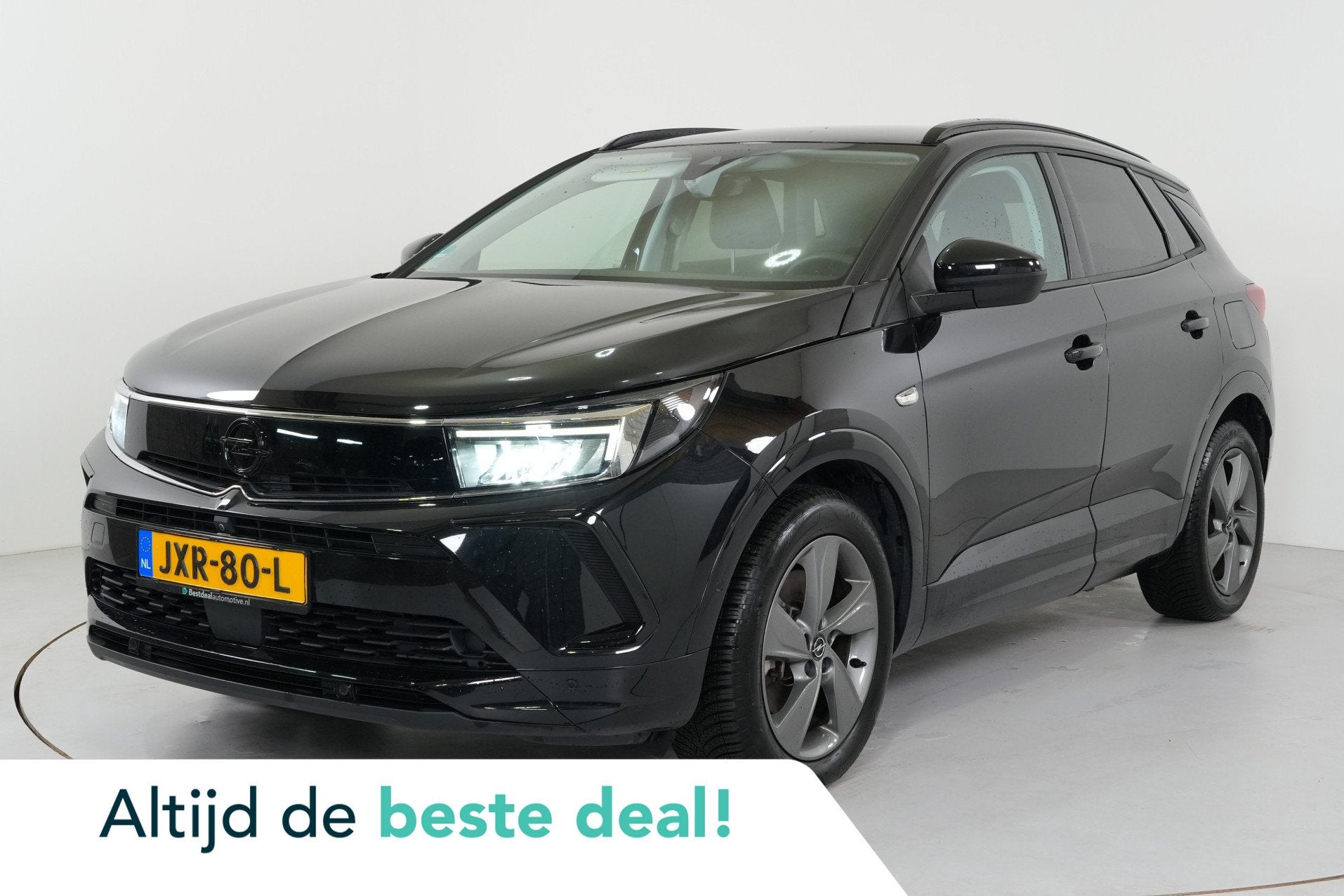 Opel Grandland 1.6 Turbo GS Line 225 pk PHEV | SOH 100% | 36, Auto's, Stof, 4 cilinders, Met garantie (alle), Zwart