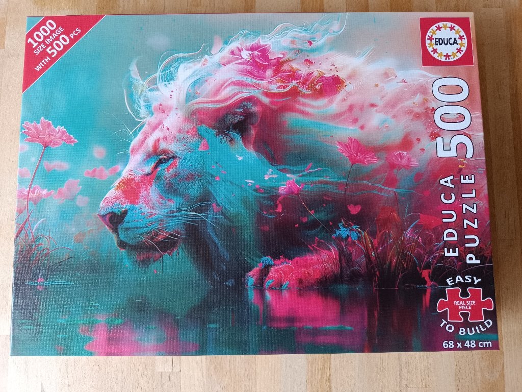 500 XL grote stukjes Educa legpuzzel 3, Ophalen of Verzenden, 500 t/m 1500 stukjes, Zo goed als nieuw, Legpuzzel