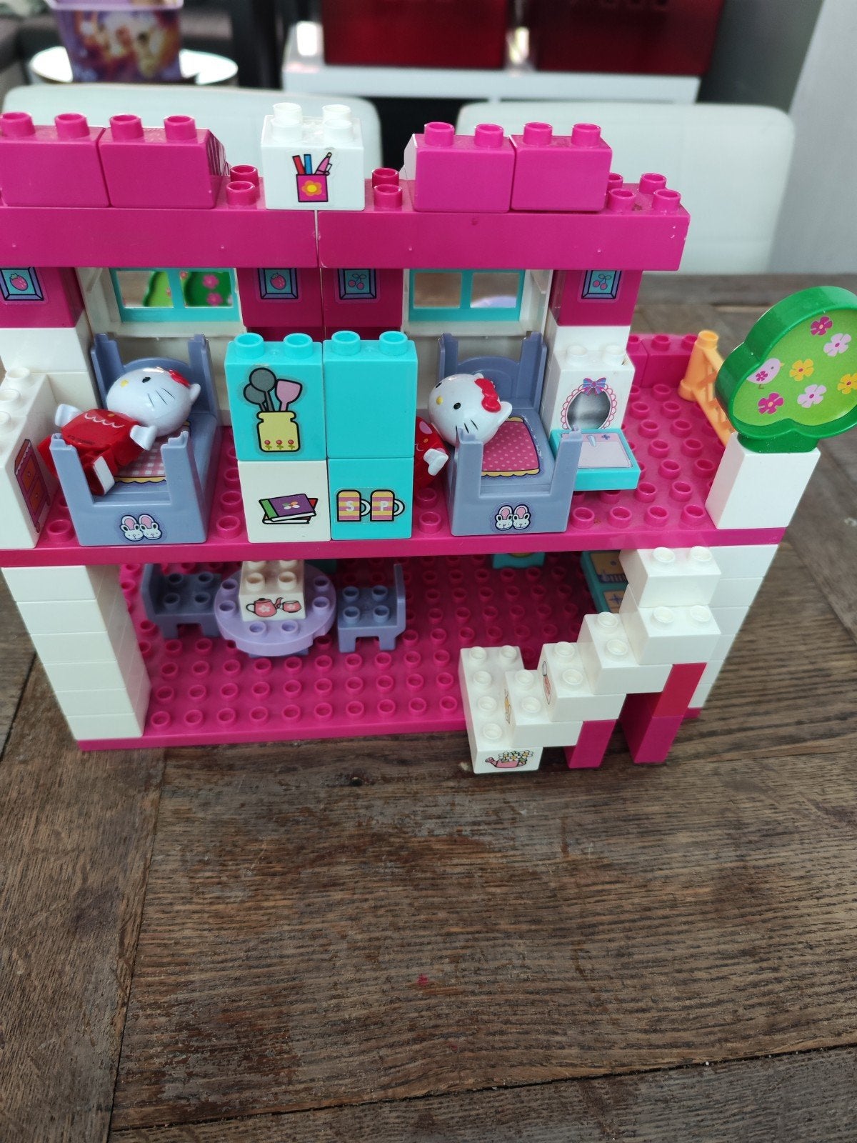 Duplo huis hello kitty, Ophalen of Verzenden, Zo goed als nieuw, Poppenhuis