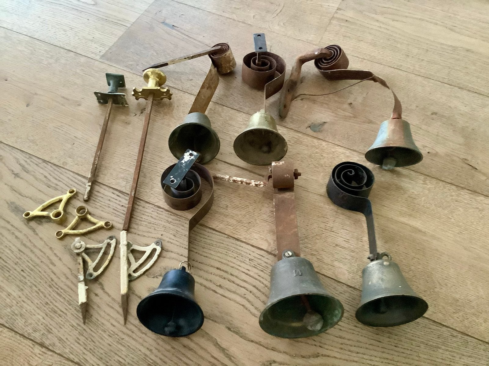 Antieke deurbellen en accessoires - deurbel klok trekbel, Verzenden