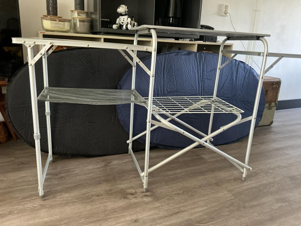 Bo-Camp  aluminium kookmeubel met zijtafels, Caravans en Kamperen, Ophalen, Zo goed als nieuw, Campingkast