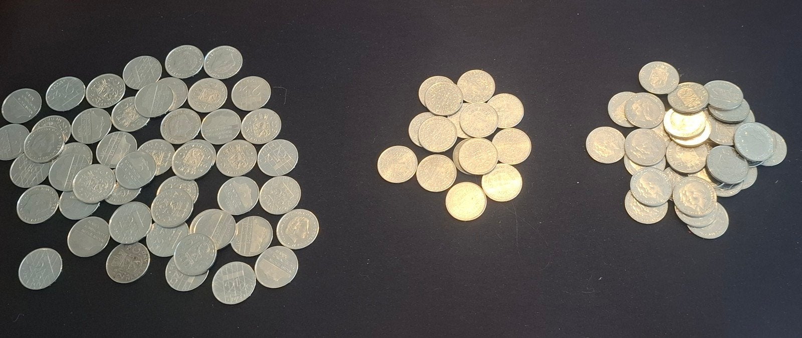 100 Nikkelen Rijksdaalders Juliana & Beatrix, Postzegels en Munten, Ophalen of Verzenden, Koningin Juliana, 2½ gulden, Losse munt
