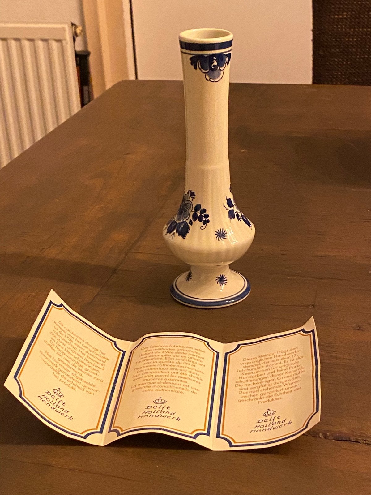 Delfts Blauw Vaasje - Flora Holland Handwerk, Ophalen of Verzenden